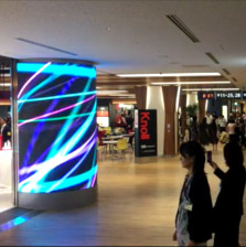 成田空港第一ビル免税店 LEDビジョン設置